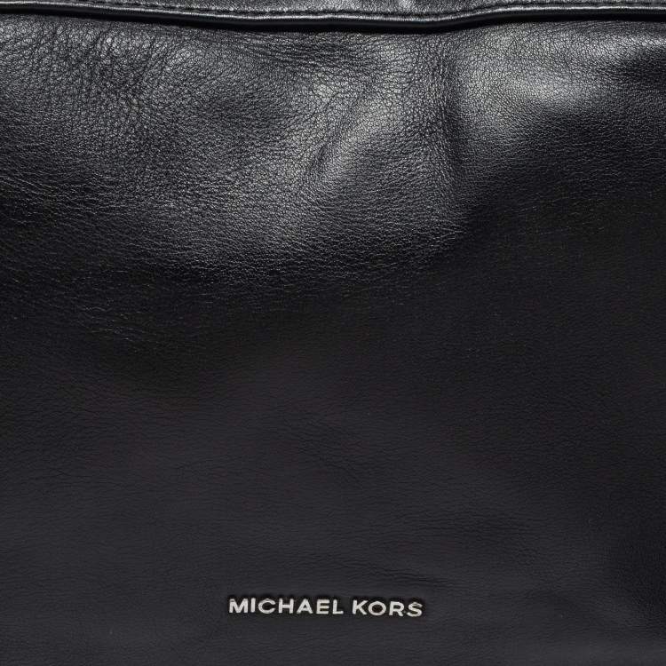 Pre Owned Michael Kors Black Leather Medium Grand Shoulder Bag