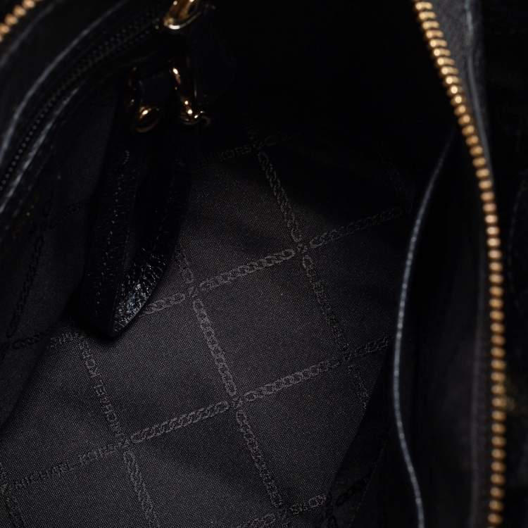 Pre Owned Michael Kors Black Leather Arielle Tote