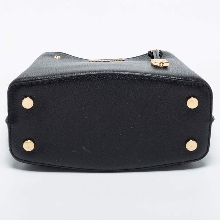 Pre Owned Michael Kors Black Leather Arielle Tote