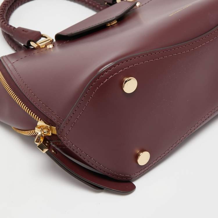 Pre Owned Michael Kors Burgundy Leather Blakely Tote