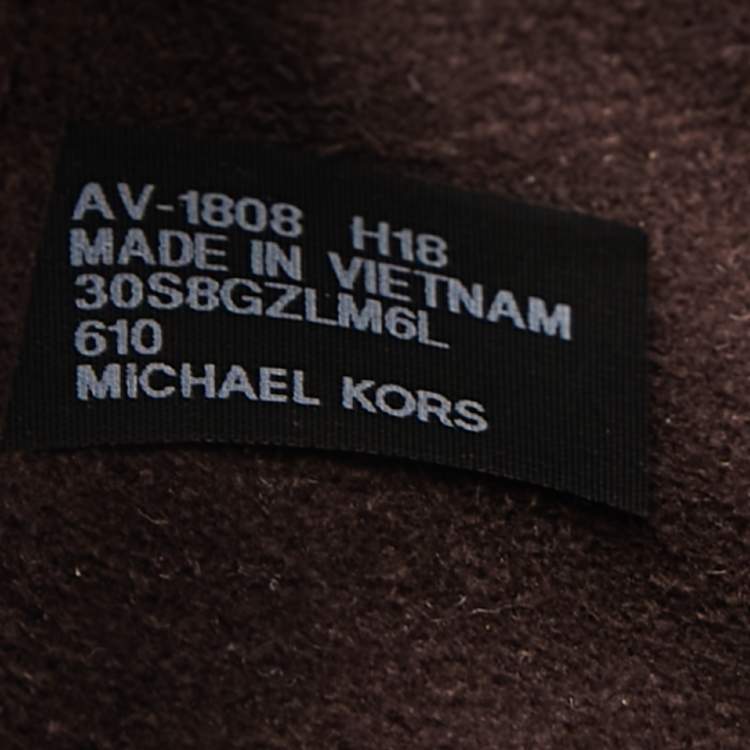 Pre Owned Michael Kors Burgundy Leather Blakely Tote