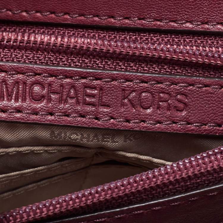 Pre Owned Michael Kors Burgundy Quilted Leather Sloan Shoulder Bag
