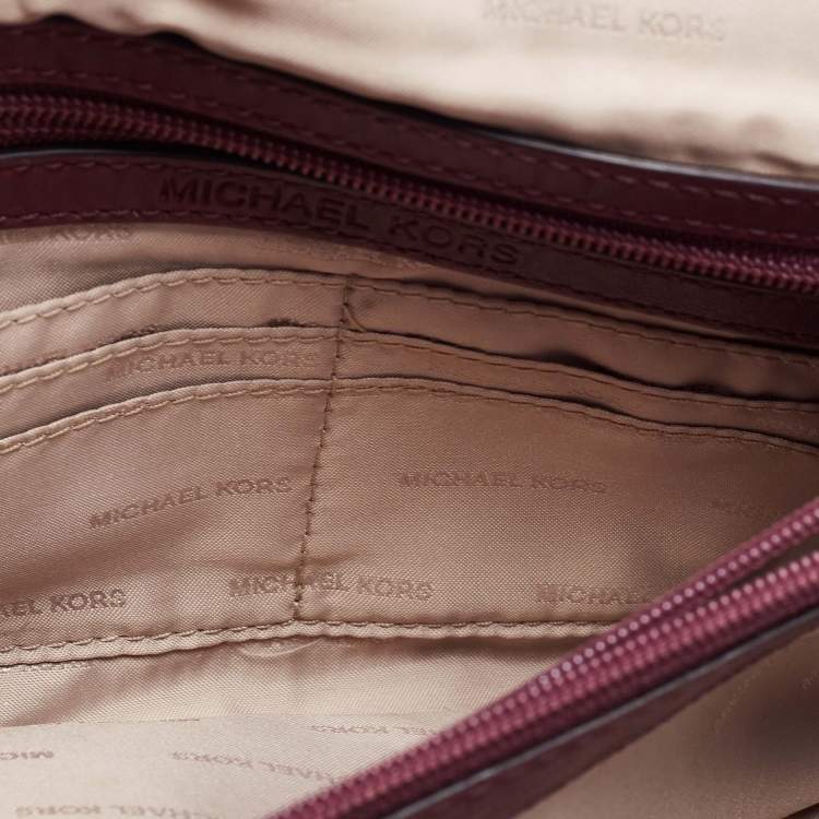 Pre Owned Michael Kors Burgundy Quilted Leather Sloan Shoulder Bag