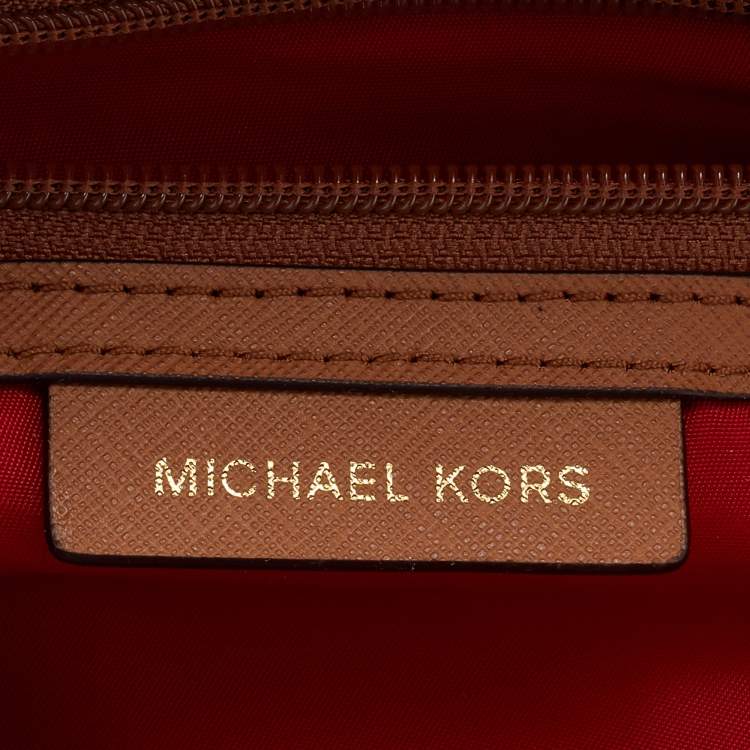 Pre Owned Michael Kors Red Nylon Large Kelsey Backpack