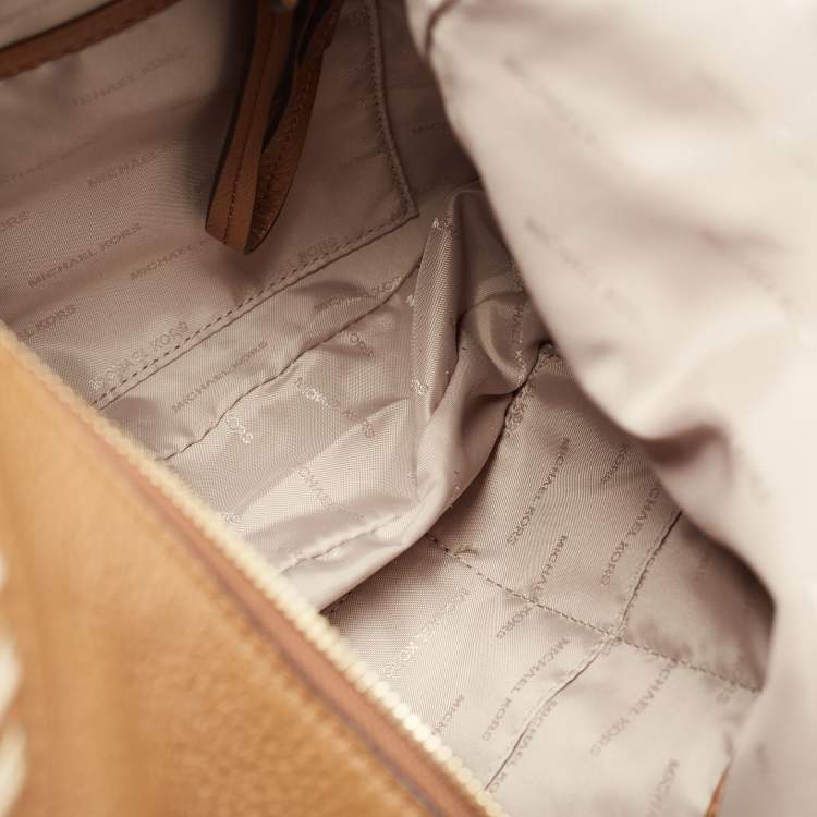 مملوكة مسبقًا Michael Kors Brown Pebbled Leather Lauryn Hobo