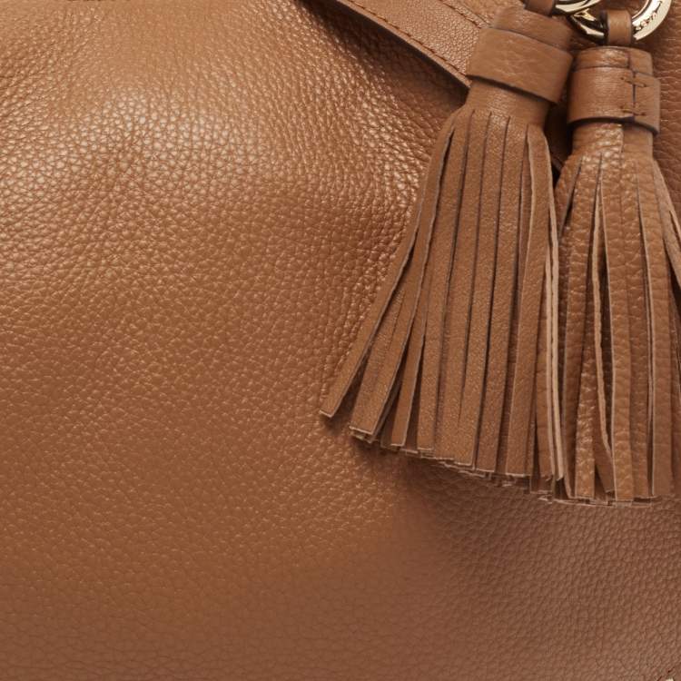 مملوكة مسبقًا Michael Kors Brown Pebbled Leather Lauryn Hobo