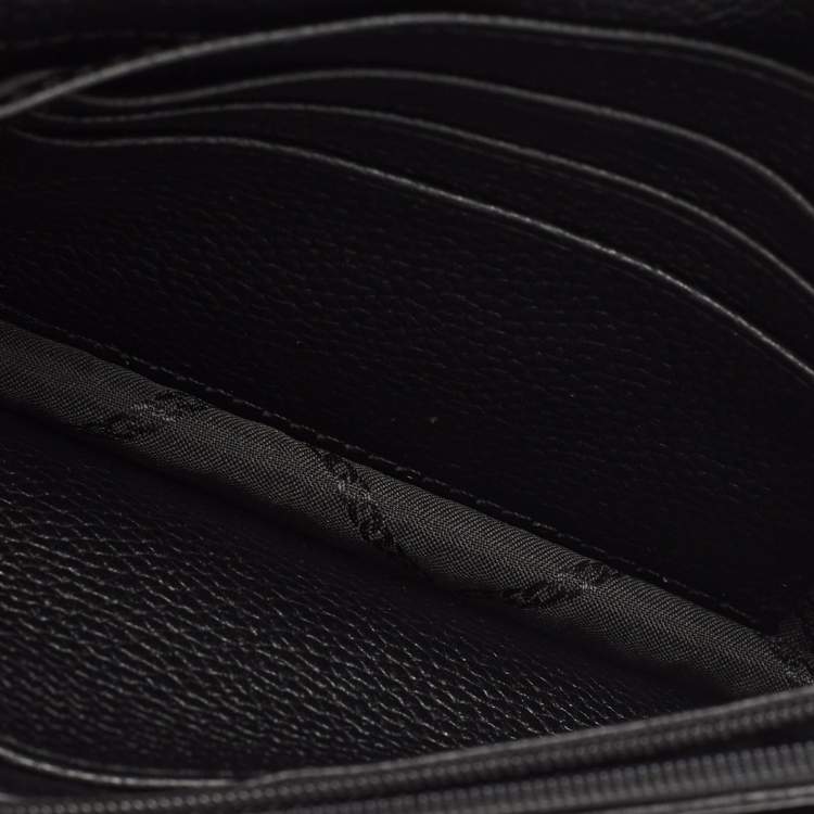 Pre Owned Michael Kors Black Pebbled Leather Convertible Crossbody Bag