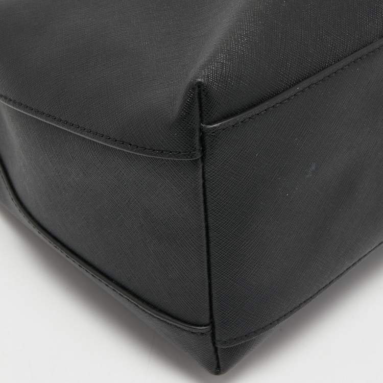 Pre Owned Michael Kors Black Leather Sofia Ballet Shoulder Bag