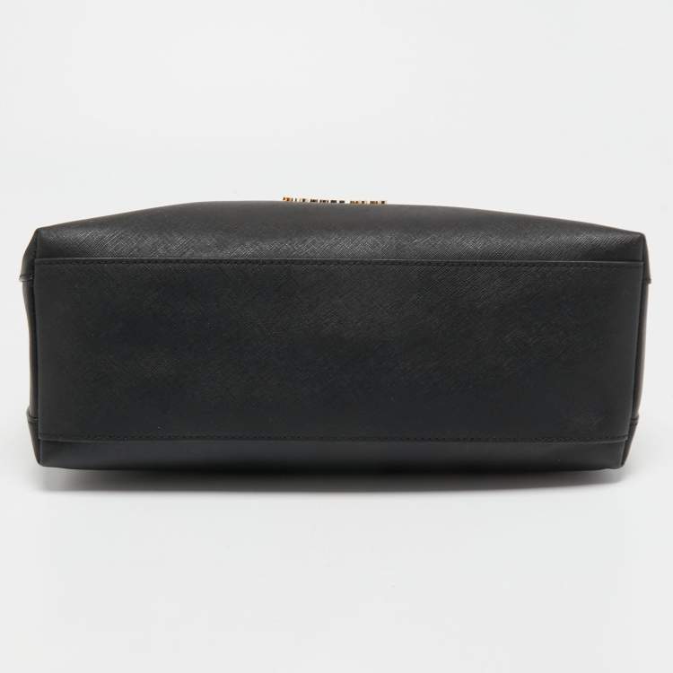 Pre Owned Michael Kors Black Leather Sofia Ballet Shoulder Bag