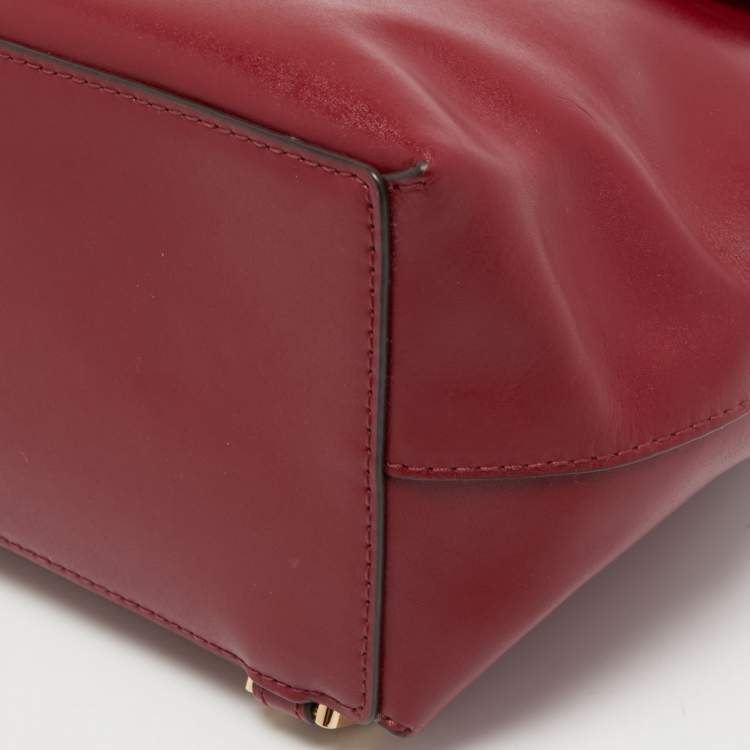 مملوكة مسبقًا Michael Kors Red Leather Mott Backpack