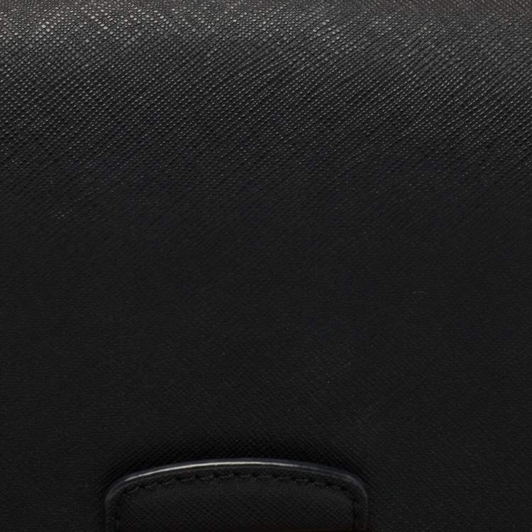 Pre Owned Michael Kors Black Saffiano Leather Medium Brandi Shoulder Bag