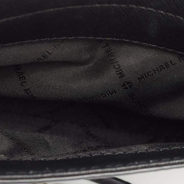 Pre Owned Michael Kors Black Saffiano Leather Medium Brandi Shoulder Bag