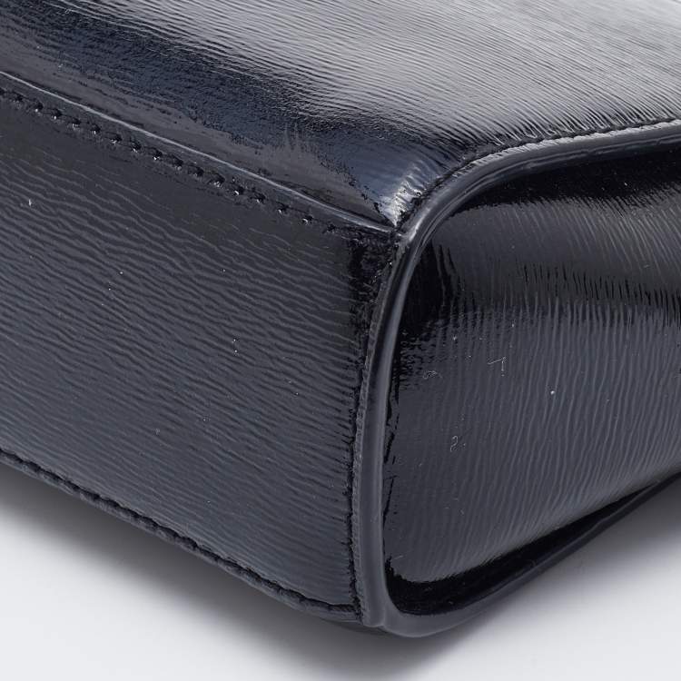 Pre Owned Michael Kors Black Patent Leather Mini Selma Satchel