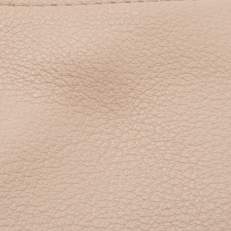 Pre Owned Michael Kors Light Pink Leather Lillie Shoulder Bag