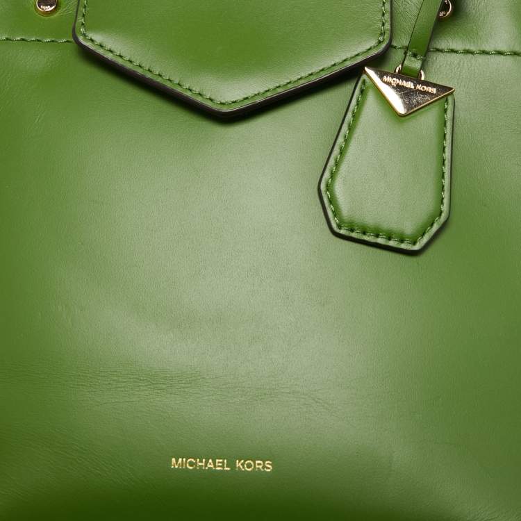 مملوكة مسبقًا Michael Kors Green Leather Blakely Tote