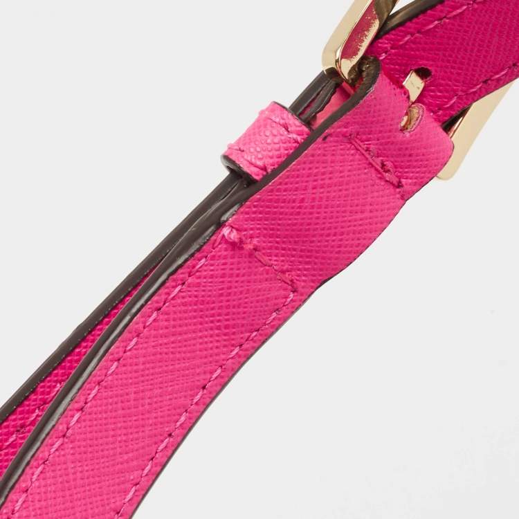 Pre Owned MICHAEL Michael Kors Pink Leather Large Selma Tote