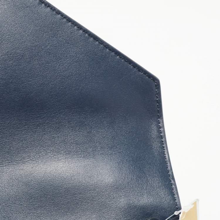 Pre Owned Michael Kors Blue Signature Coated Canvas and Leather Whitney Shoulder Bag