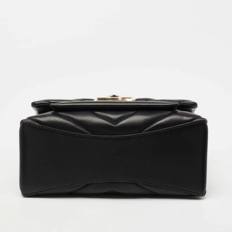 Pre Owned Michael Kors Black Quilted Leather Medium Cece Shoulder Bag