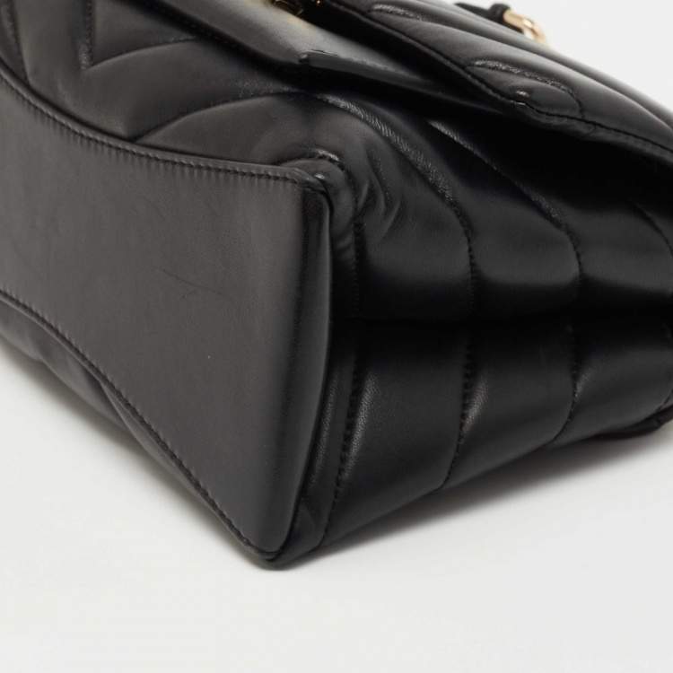 Pre Owned Michael Kors Black Quilted Leather Medium Cece Shoulder Bag