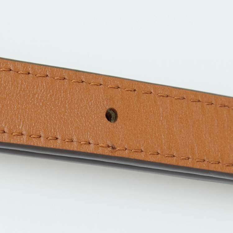 Pre Owned Michael Kors White/Tan Signature Coated Canvas and Leather Mini Rhea Backpack