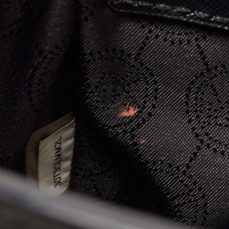 Pre Owned MICHAEL Michael Kors Black Leather Medium Selma Crossbody Bag