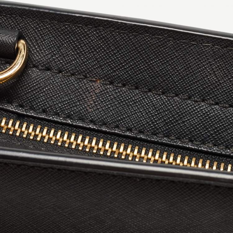 Pre Owned MICHAEL Michael Kors Black Leather Medium Selma Crossbody Bag