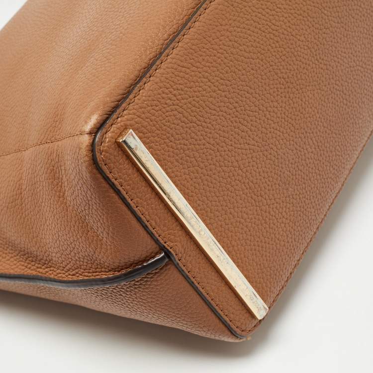 Pre Owned Michael Kors Brown Leather Ana Tote