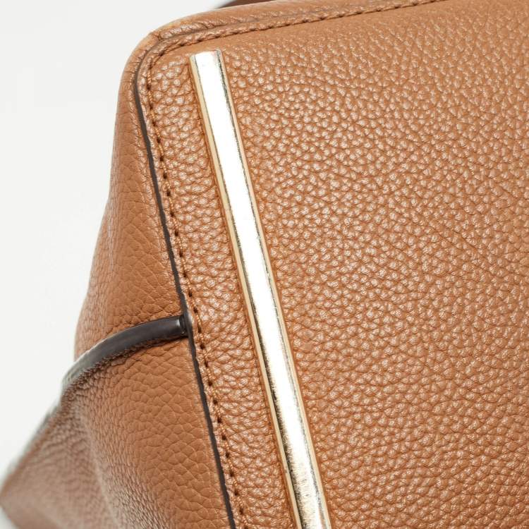 Pre Owned Michael Kors Brown Leather Ana Tote