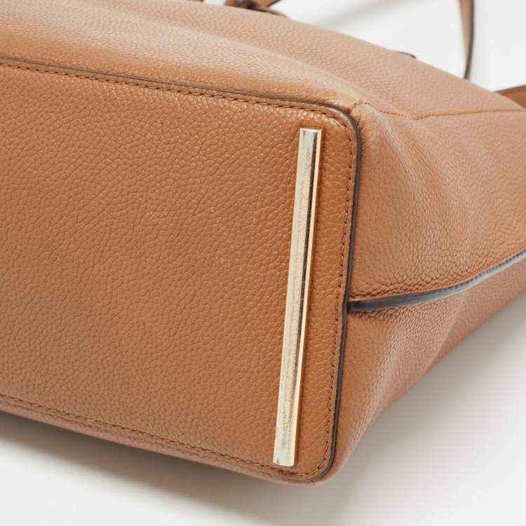 Pre Owned Michael Kors Brown Leather Ana Tote
