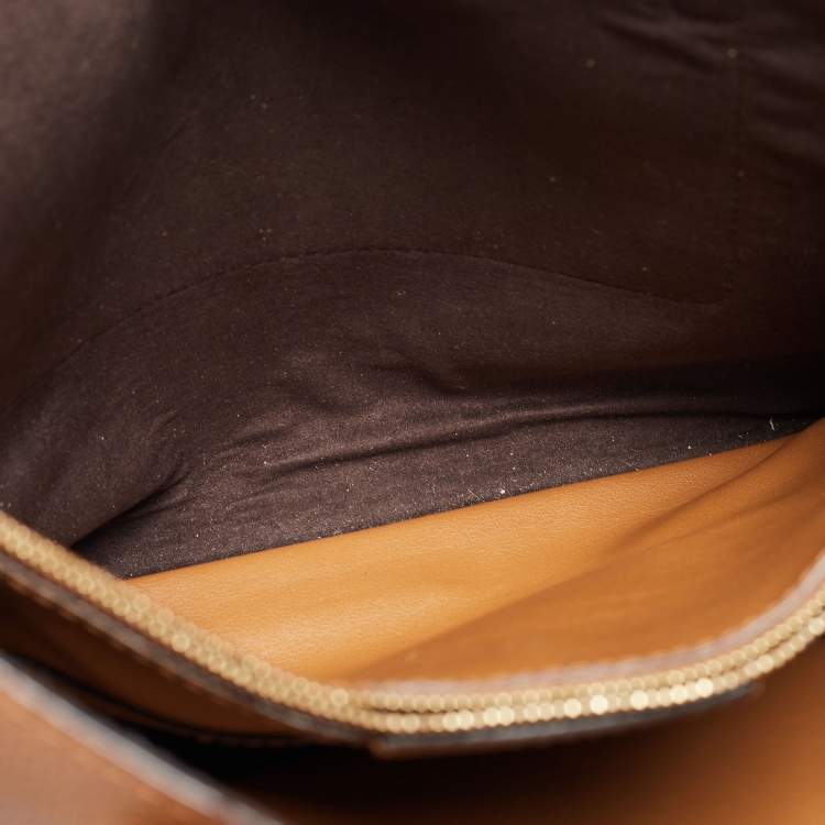 Pre Owned Michael Kors Brown Leather Ana Tote