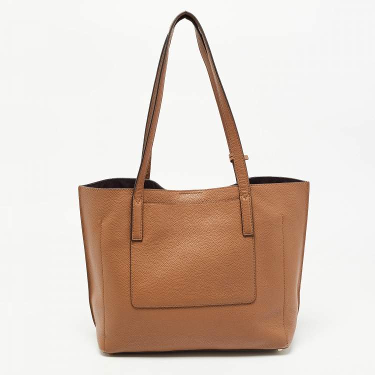 Pre Owned Michael Kors Brown Leather Ana Tote