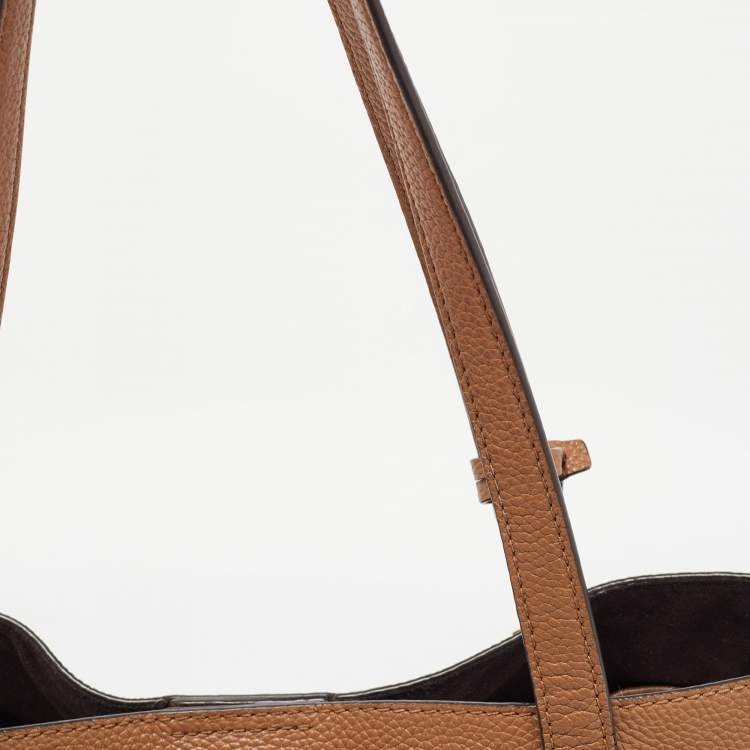 Pre Owned Michael Kors Brown Leather Ana Tote