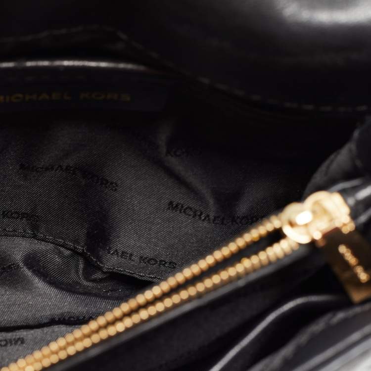 Pre Owned Michael Kors Black Quilted Leather Small Whitney Shoulder Bag