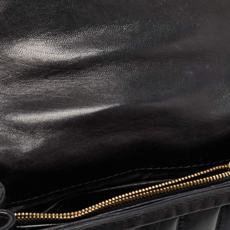 Pre Owned Michael Kors Black Quilted Leather Small Whitney Shoulder Bag