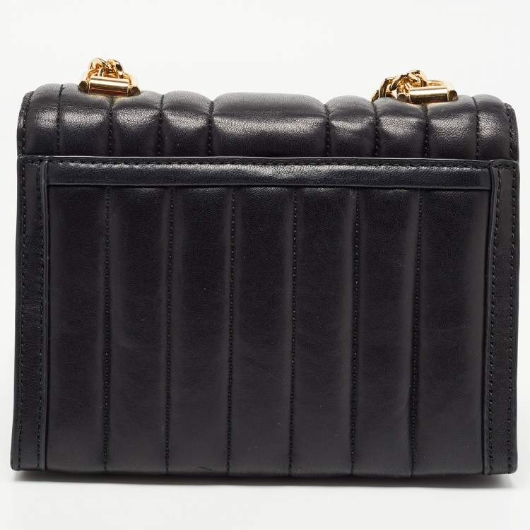 Pre Owned Michael Kors Black Quilted Leather Small Whitney Shoulder Bag