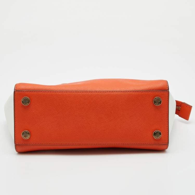 Pre Owned Michael Kors Multicolor Saffiano Leather Selma Satchel