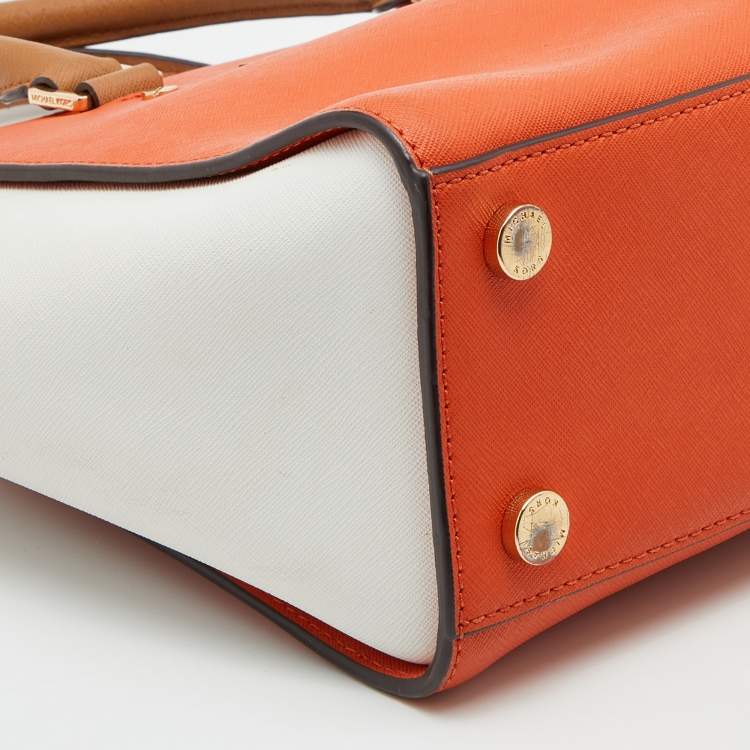 Pre Owned Michael Kors Multicolor Saffiano Leather Selma Satchel