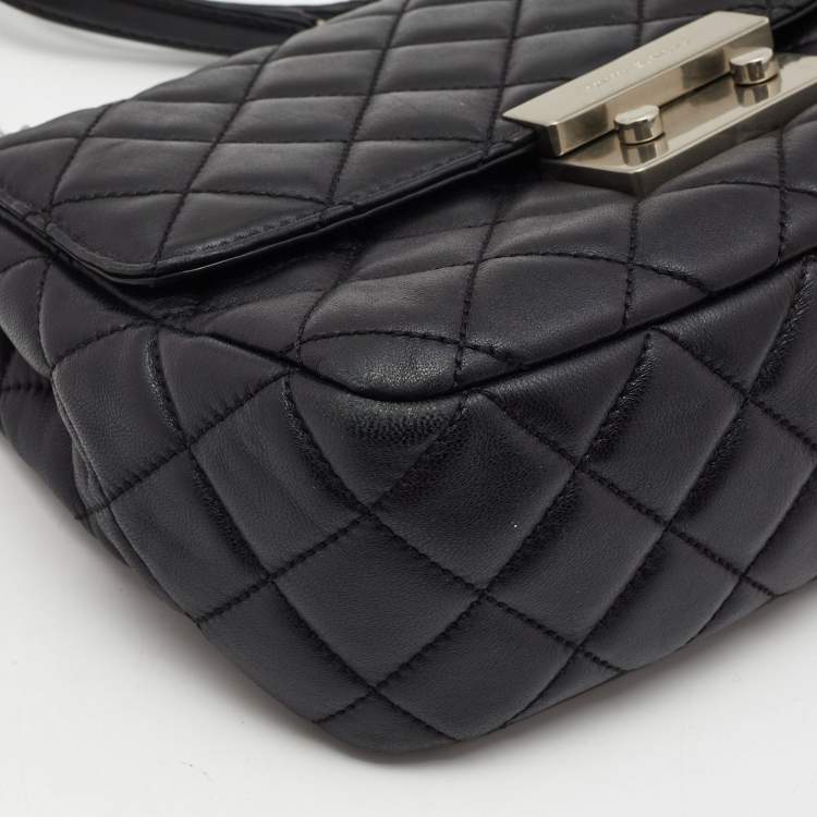 Pre Owned Michael Kors Black Quilted Leather Large Sloan Shoulder Bag