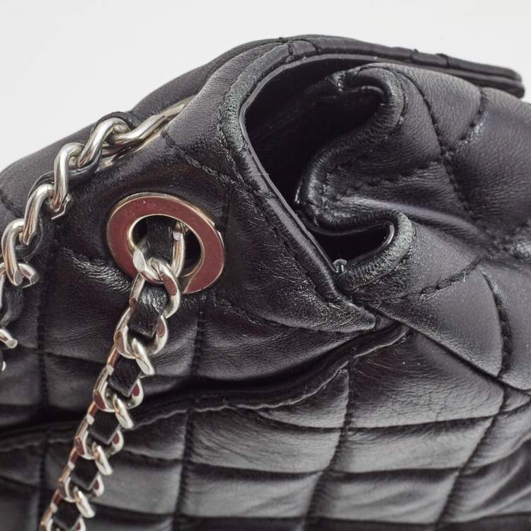 Pre Owned Michael Kors Black Quilted Leather Large Sloan Shoulder Bag