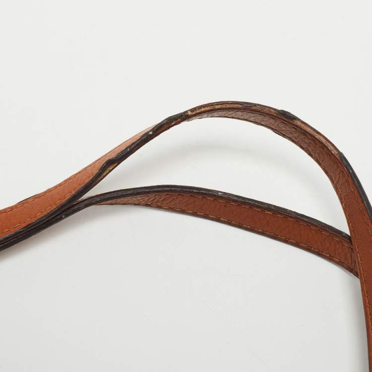 Pre Owned Michael Michael Kors Blue/White Saffiano Leather Small Stripe Travel Tote