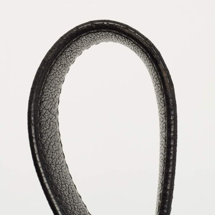 Pre Owned Michael Kors Black Leather Side Zip Shoulder Bag