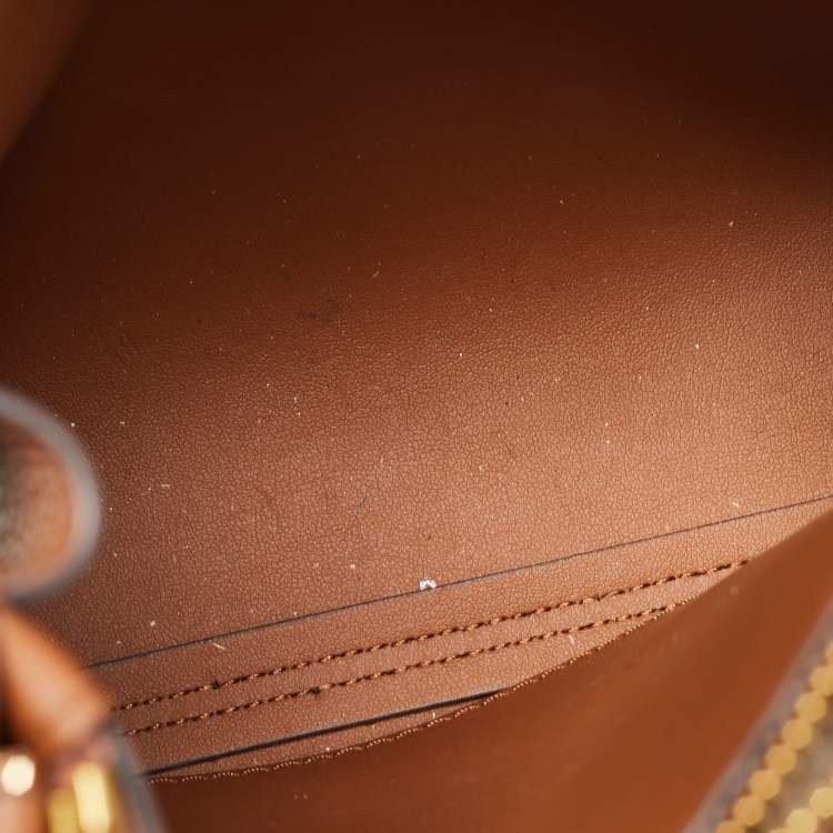 Pre Owned Michael Kors Brown Signature Coated Canvas and Leather Mini Mercer Tote