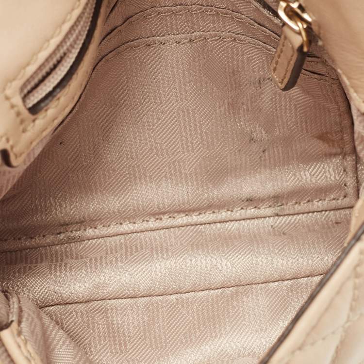 مملوكة مسبقًا Michael Kors Beige Quilted Leather Sloan Belt Bag