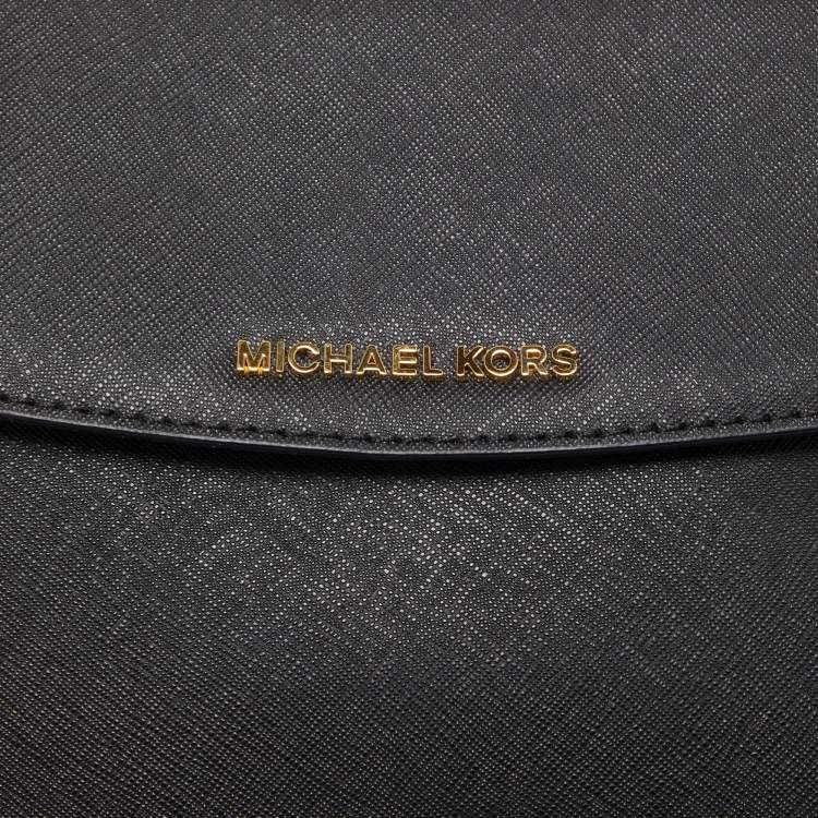 Pre Owned Michael Kors Black Leather Small Ava Top Handle Bag