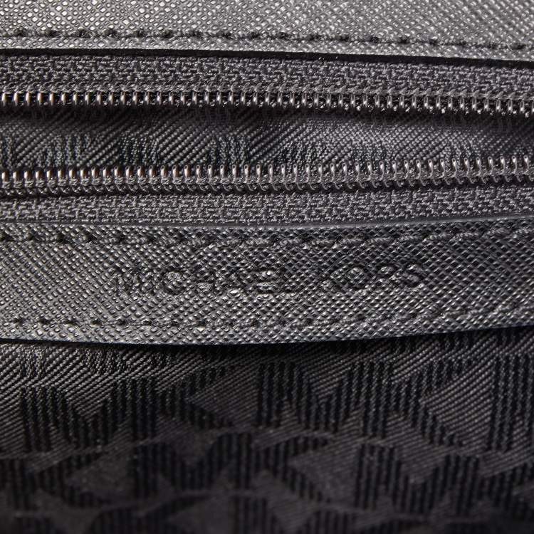 Pre Owned Michael Kors Black Leather Small Ava Top Handle Bag