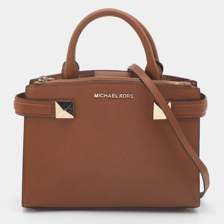 Michael Kors Karla Small Leather Satchel