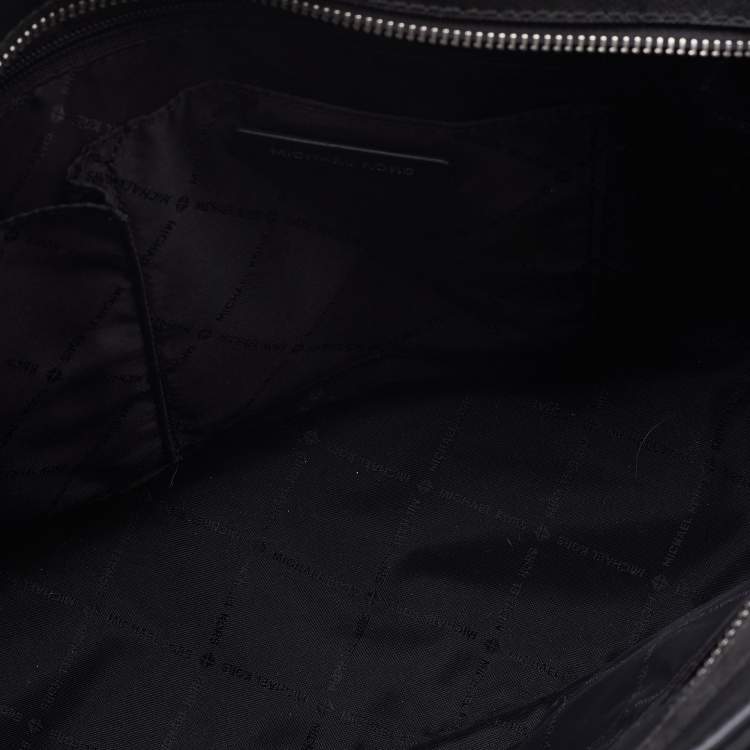 Pre Owned Michael Kors Black Saffiano Leather Large Selma Satchel