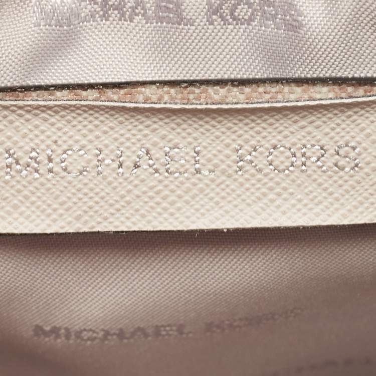 Pre Owned Michael Kors Black Leather Small Crystals Embellished Mercer Tote