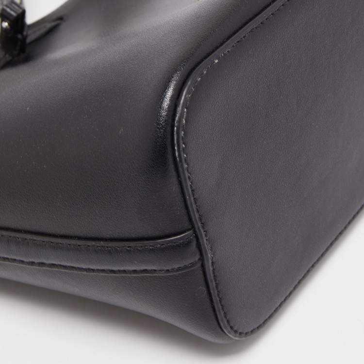 Pre Owned Michael Kors Black Leather Eden Bucket Bag 