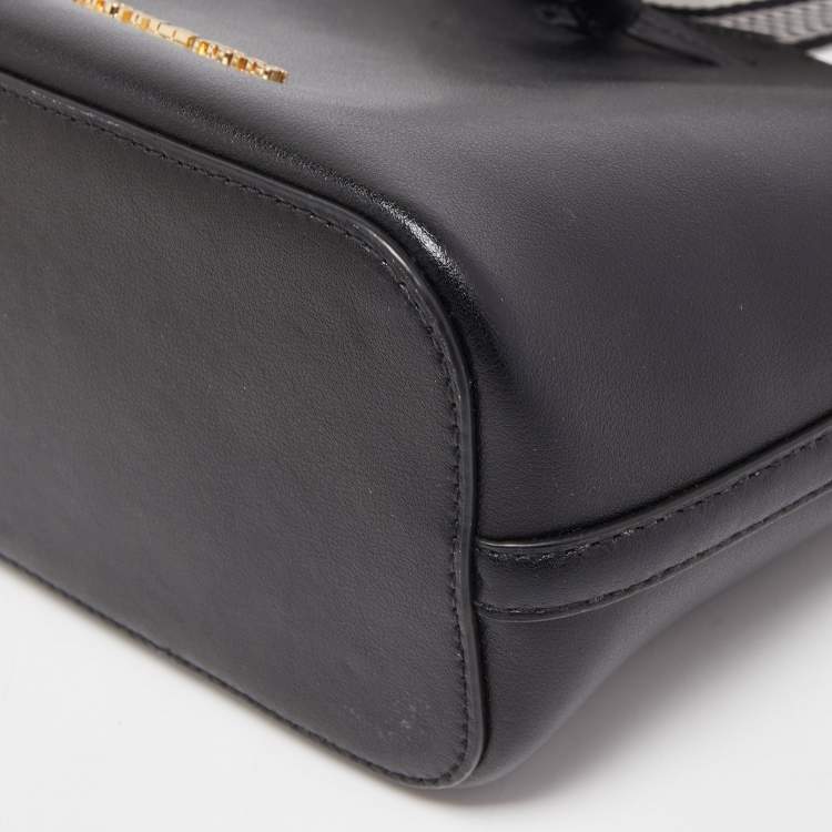 Pre Owned Michael Kors Black Leather Eden Bucket Bag 